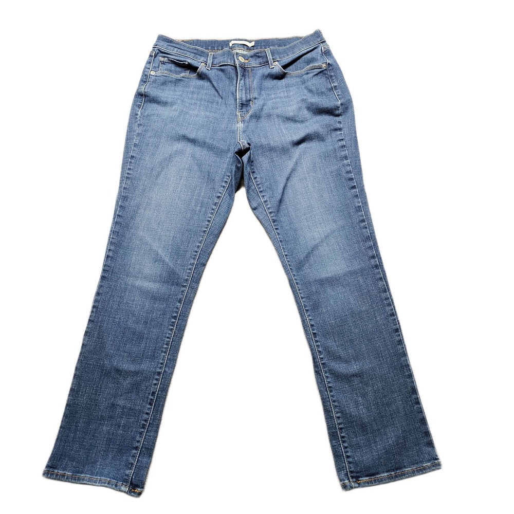 Levi's Jeans Womens 31 Blue Denim Medium Wash Red‎ Tab Classic Fit Straight Leg